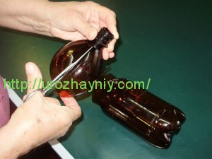 Садовые цветы из пластиковых бутылок