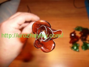 Роза из пластиковой бутылки