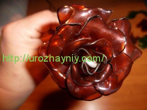 Роза из пластиковой бутылки