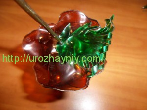 Роза из пластиковой бутылки