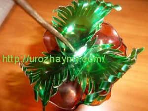 Роза из пластиковой бутылки