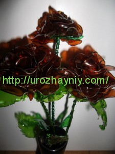Роза из пластиковой бутылки