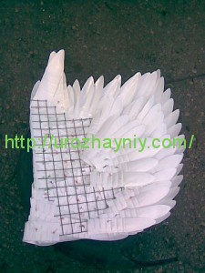 Садовый лебедь своими руками