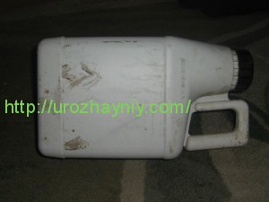 Аист из пластиковых бутылок