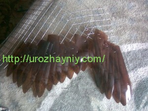 Аист из пластиковых бутылок