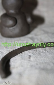 Снеговик из глины