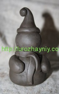 Снеговик из глины