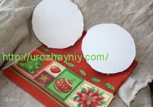 Елочные игрушки из картона