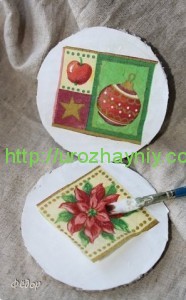 Елочные игрушки из картона
