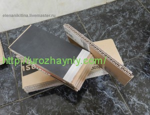 Высокий комод из картона