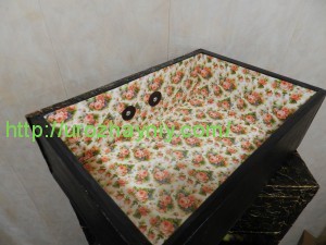 Высокий комод из картона