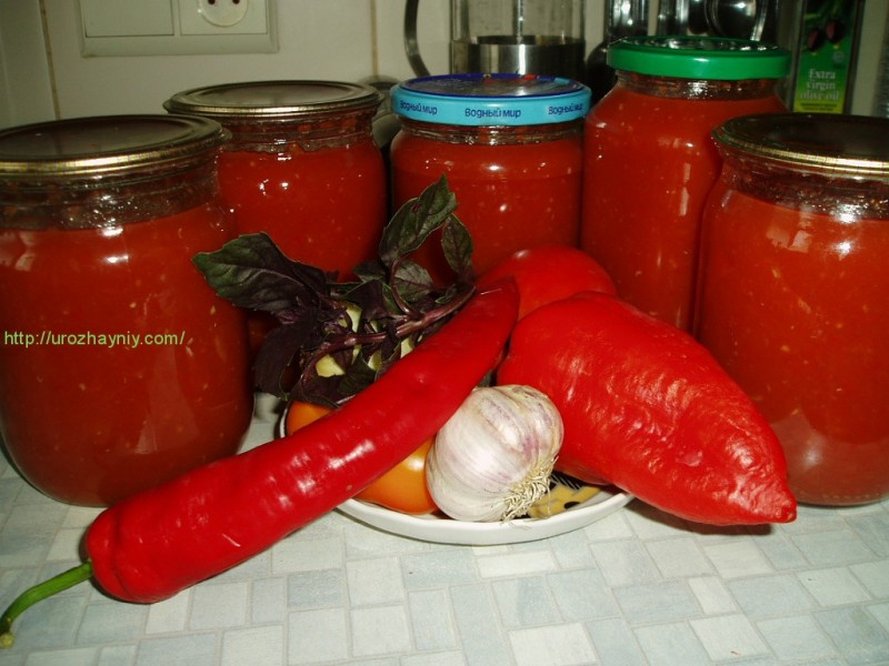 Кетчуп на зиму из помидор в домашних