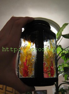 Фонарь из банки своими руками. Мастер-класс Людмилы Воронцовой.