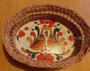 Фруктовница из бумажной лозы своими руками. Мастер-класс Наталии Шлерет