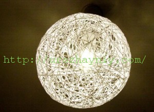 Люстра из ниток. Мастер-класс Ирины Мерцаловой.