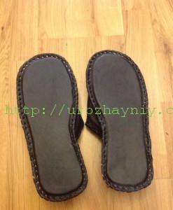 Как сшить тапочки из кожи своими руками. Мастер-класс Нины Аракеловой