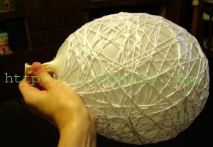 Люстра из ниток. Мастер-класс Ирины Мерцаловой.