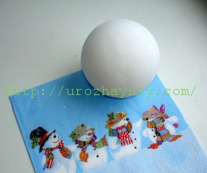 Декупаж елочного шара своими руками. Мастер-класс Елены Сухотиной