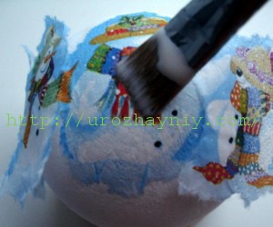 Декупаж елочного шара своими руками. Мастер-класс Елены Сухотиной