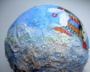 Декупаж елочного шара своими руками. Мастер-класс Елены Сухотиной