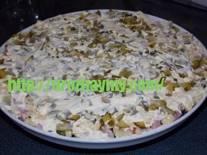 Салат Полянка с шампиньонами. Пошаговый рецепт Натальи Карпушенковой